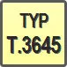 Piktogram - Typ: T.3645